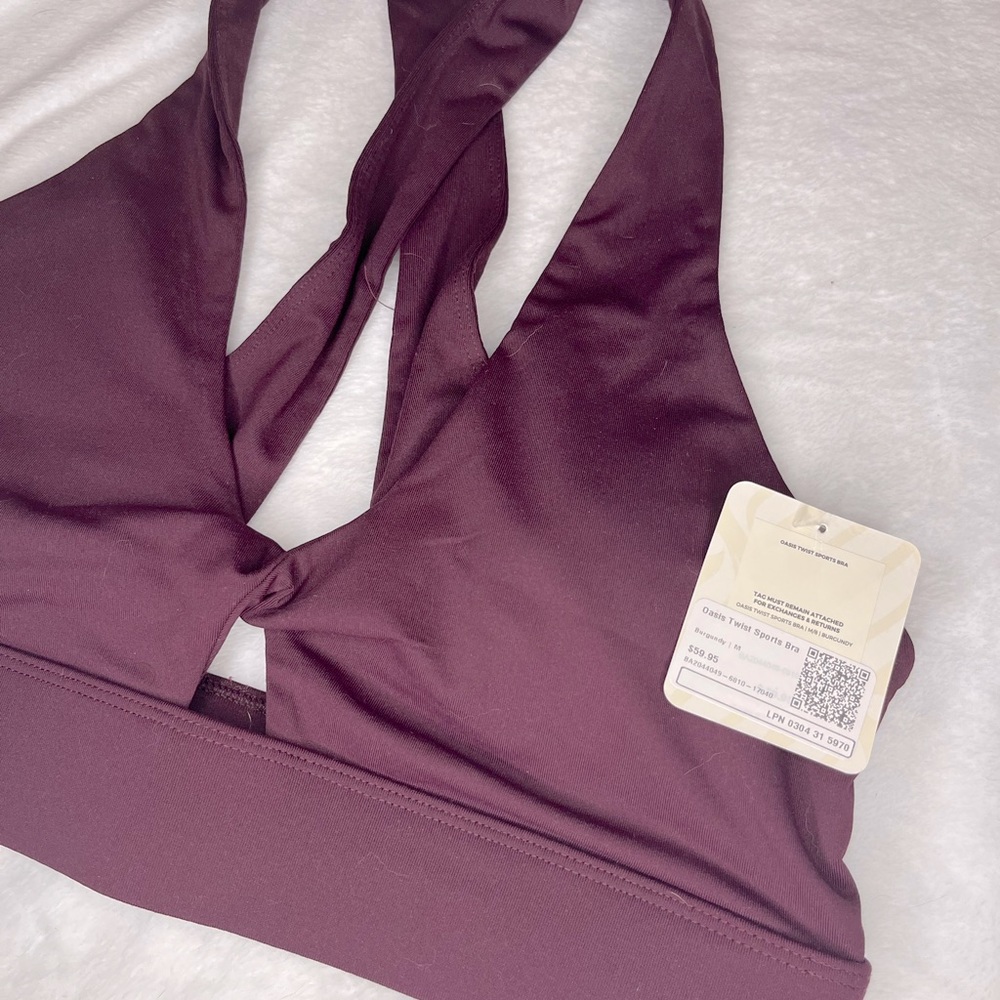 oasis twist sports bra